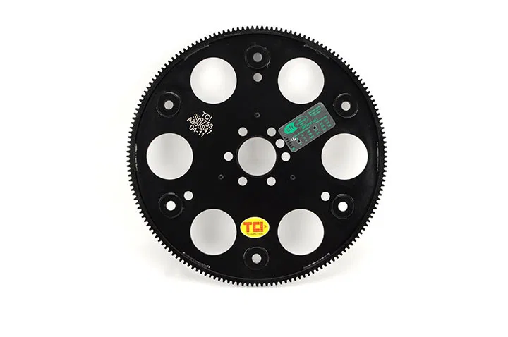 399753 – TCI Auto Trans Flexplate, Steel 168 Tooth Ring Gear Internal Balance SFI Approved 29.1 Black 2 Bolt Patterns...